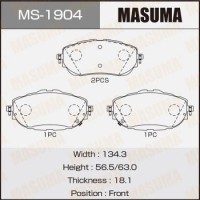 MS-1904 MASUMA Комплект гальмівних колодок
