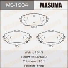 MS-1904 MASUMA Комплект гальмівних колодок