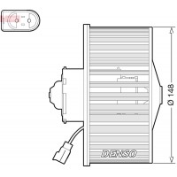 DEA10054 DENSO Вентилятор салону