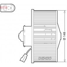 DEA10054 DENSO Вентилятор салону
