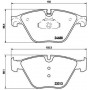P 06 074 BREMBO Комплект гальмівних колодок дисковий гальм