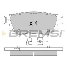 BP3826 BREMSI Комплект гальмівних колодок дисковий гальм