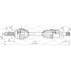 DRS6374.00 OPEN PARTS Привідний вал
