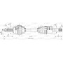 DRS6374.00 OPEN PARTS Привідний вал