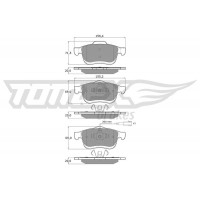 TX 16-63 TOMEX Brakes Комплект гальмівних колодок дисковий гальм