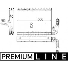 AE 91 000P MAHLE Випарник кондиціонера