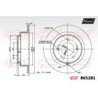 865281 MAXTECH Гальмівний диск