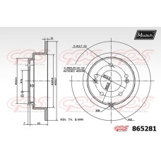 865281 MAXTECH Гальмівний диск