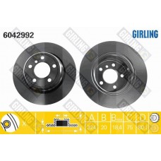 6042992 GIRLING Гальмівний диск