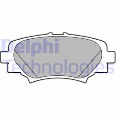 LP2702 DELPHI КомплеК т гальмівних колодок, дискове гальмо