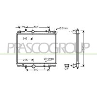 FT152R001 PRASCO Радіатор охолодження двигуна