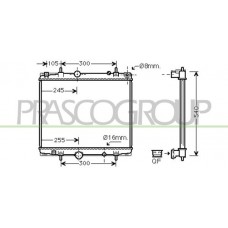 FT152R001 PRASCO Радіатор охолодження двигуна