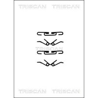 8105 101610 TRISCAN Комплектуючі колодки дискового гальма