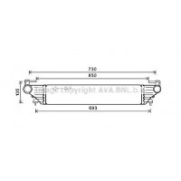 FT4415 AVA QUALITY COOLING Интеркулер