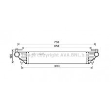 FT4415 AVA QUALITY COOLING Интеркулер