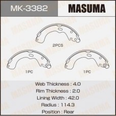 MK-3382 MASUMA Комплект гальмівних колодок