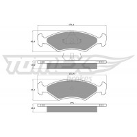 TX 10-28 TOMEX Brakes Комплект гальмівних колодок дисковий гальм