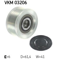 VKM03206 SKF ASAM FIAT Шків генератора Doblo 1.9JTD,Punto,Astra,Vectra 1.9 CDTI