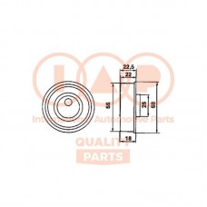 127-12062 IAP QUALITY PARTS Натяжний ролик ремінь ГРМ