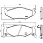 8DB 355 008-211 HELLA Комплект гальмівних колодок, дискове гальмо