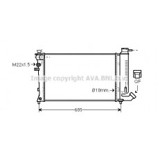 CNA2112 AVA QUALITY COOLING Радіатор охолодження двигуна
