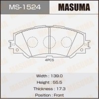 MS-1524 MASUMA Комплект гальмівних колодок