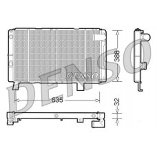 DRM21075 DENSO Радіатор охолодження двигуна