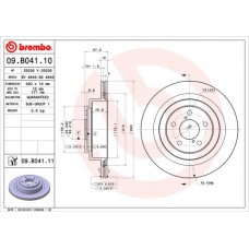 09.B041.10 BREMBO Гальмівний диск