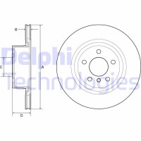 BG4644C DELPHI Гальмівний диск