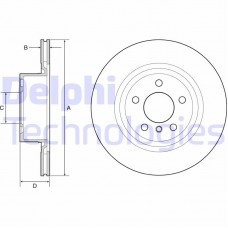 BG4644C DELPHI Гальмівний диск