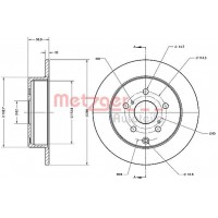 6110455 METZGER Гальмівний диск