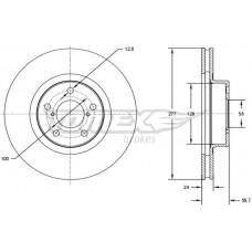 TX 71-51 TOMEX Brakes Гальмівний диск