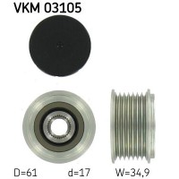 VKM03105 SKF DAYCO VW Шків генератора Touareg 3,2-3,6 -10