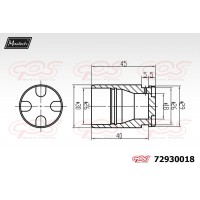 72930018 MAXTECH Поршень корпус скоби гальма