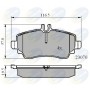 CBP01318 COMLINE Комплект гальмівних колодок дисковий гальм