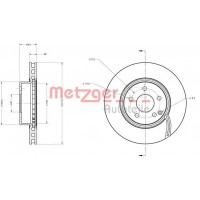 6110304 METZGER Гальмівний диск