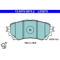 13.0470-5675.2 ATE Комплект гальмівних колодок дисковий гальм