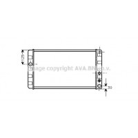 VO2024 AVA QUALITY COOLING Радіатор охолодження двигуна