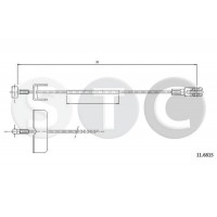 T482370 STC Тросик, cтояночный тормоз