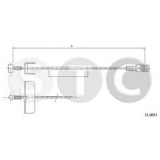 T482370 STC Тросик, cтояночный тормоз