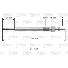 345183 VALEO Свічка розжарювання