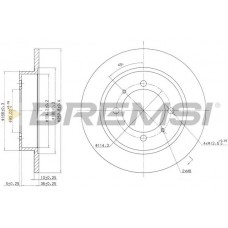 CD6886S BREMSI Гальмівний диск