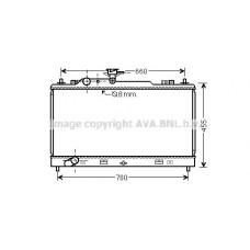 MZ2227 AVA QUALITY COOLING Радіатор охолодження двигуна