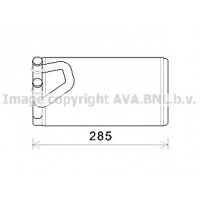 DN6373 AVA QUALITY COOLING Теплообмінник обігрів салону