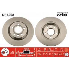 DF4208 TRW Гальмівний диск