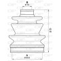 SJK7232.00 OPEN PARTS Комплект пыльника, Привідний вал