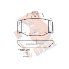 RB0804-700 R BRAKE Комплект гальмівних колодок дисковий гальм