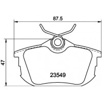 NP3025 NISSHINBO Комплект гальмівних колодок дисковий гальм