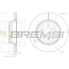 CD7550V BREMSI Гальмівний диск