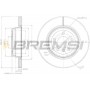 CD7550V BREMSI Гальмівний диск